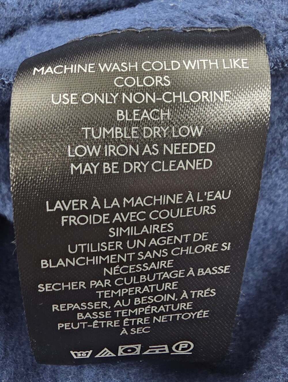 Pilcro Johnny Collar Pullover Navy Oversized Sweatshirt Anthropologie Size Large - Picture 12 of 12